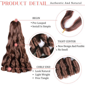 Luoyudu French Curls Braiding Hair 33# in packaging