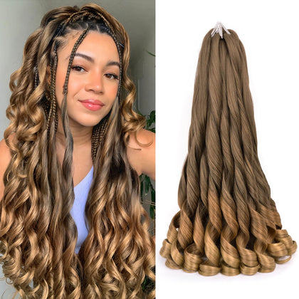 Luoyudu French Curly Braiding Hair 100g pack front view