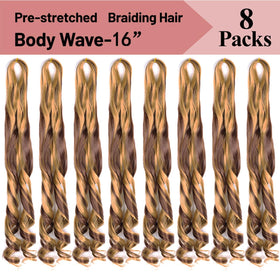 Luoyudu French Curly Braiding Hair 16 Inch packaging