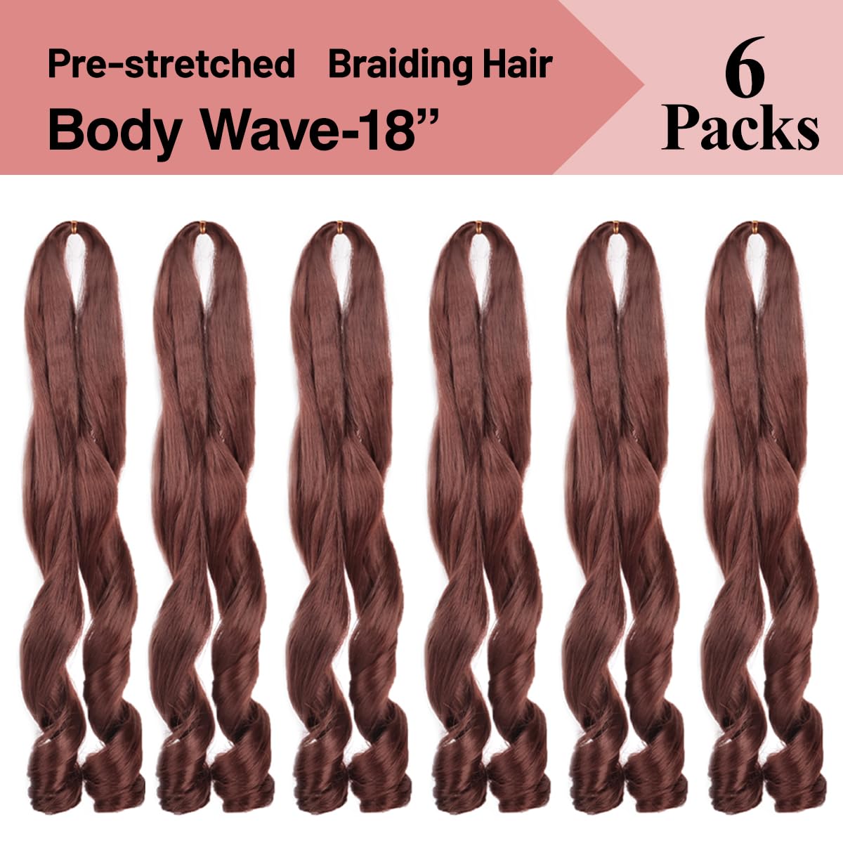 Luoyudu French Curly Braiding Hair 18-inch close-up of curls