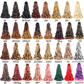 Luoyudu French Curly Braiding Hair Extensions 24 inch different styles