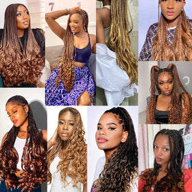 Luoyudu French Curly Braiding Hair packaging