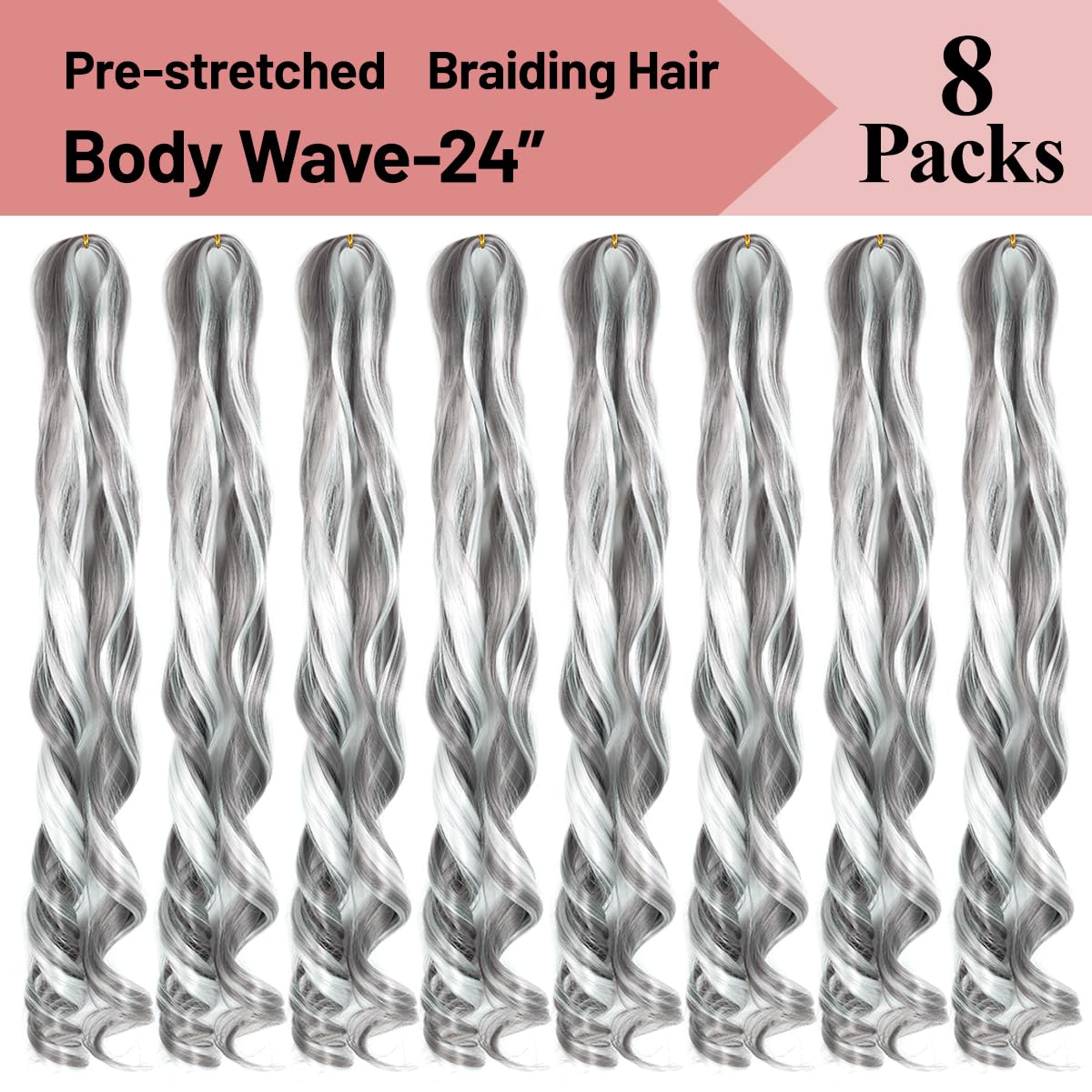 Luoyudu French Curly Braiding Hair styled in box braids