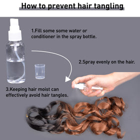 Luoyudu Ginger French Curl Braiding Hair 18 Inch loose curls