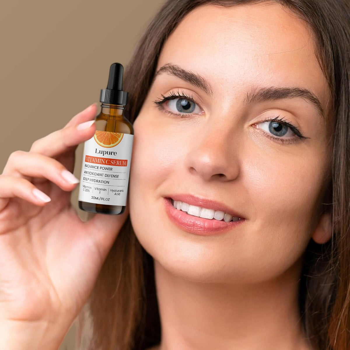 Lupure Vitamin C Face Serum 20% in a beauty setting
