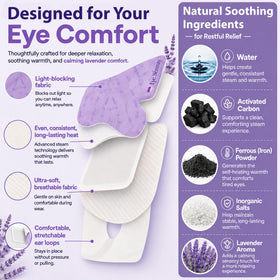 Lure Essentials Eye Serenity Steam Eye Mask in a travel setting