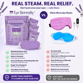 Lure Essentials Eye Serenity Steam Eye Mask lavender steam effect
