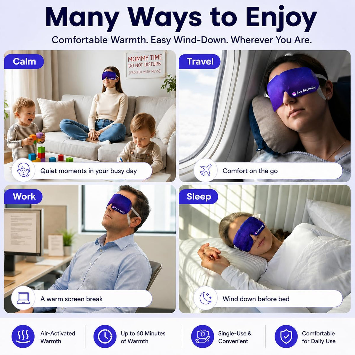 Lure Essentials Eye Serenity Steam Eye Mask packaging