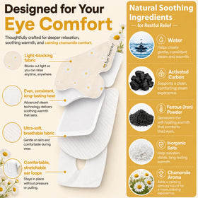 Lure Essentials Eye Serenity Steam Eye Mask stacked in a self-care kit