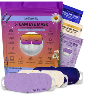 Lure Essentials Eye Serenity Steam Eye Mask variety pack with 15 masks