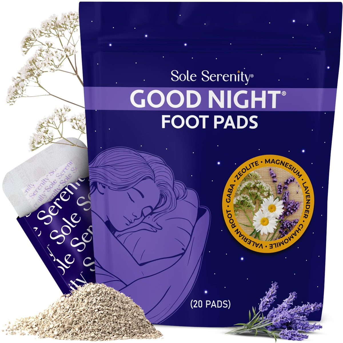 Lure Essentials Good Night Foot Pads front view with packaging