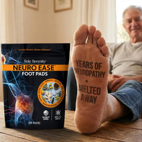 Lure Essentials NeuroEase Nighttime Foot Pads with ingredients list