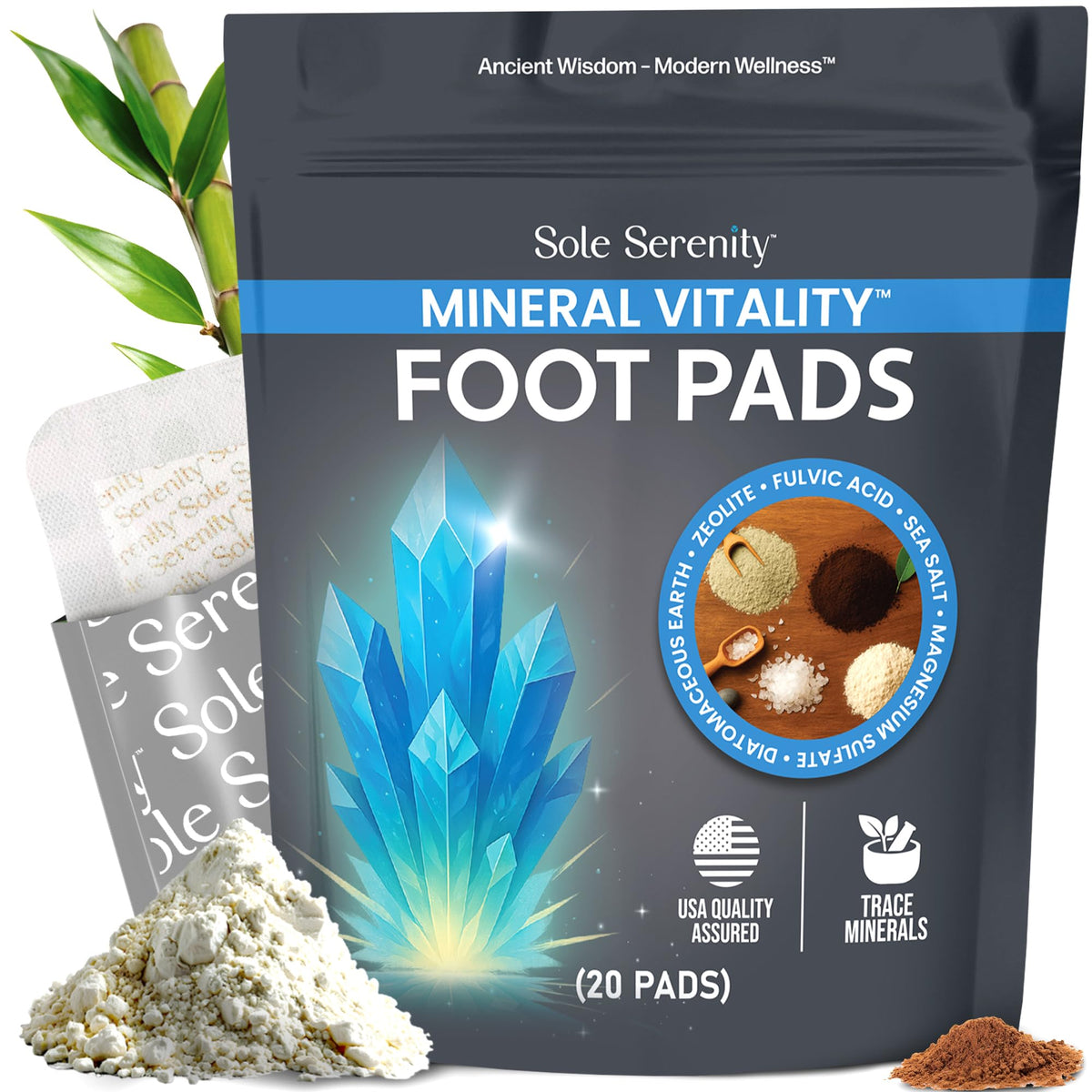 Lure Essentials Sole Serenity Foot Pads front view with packaging