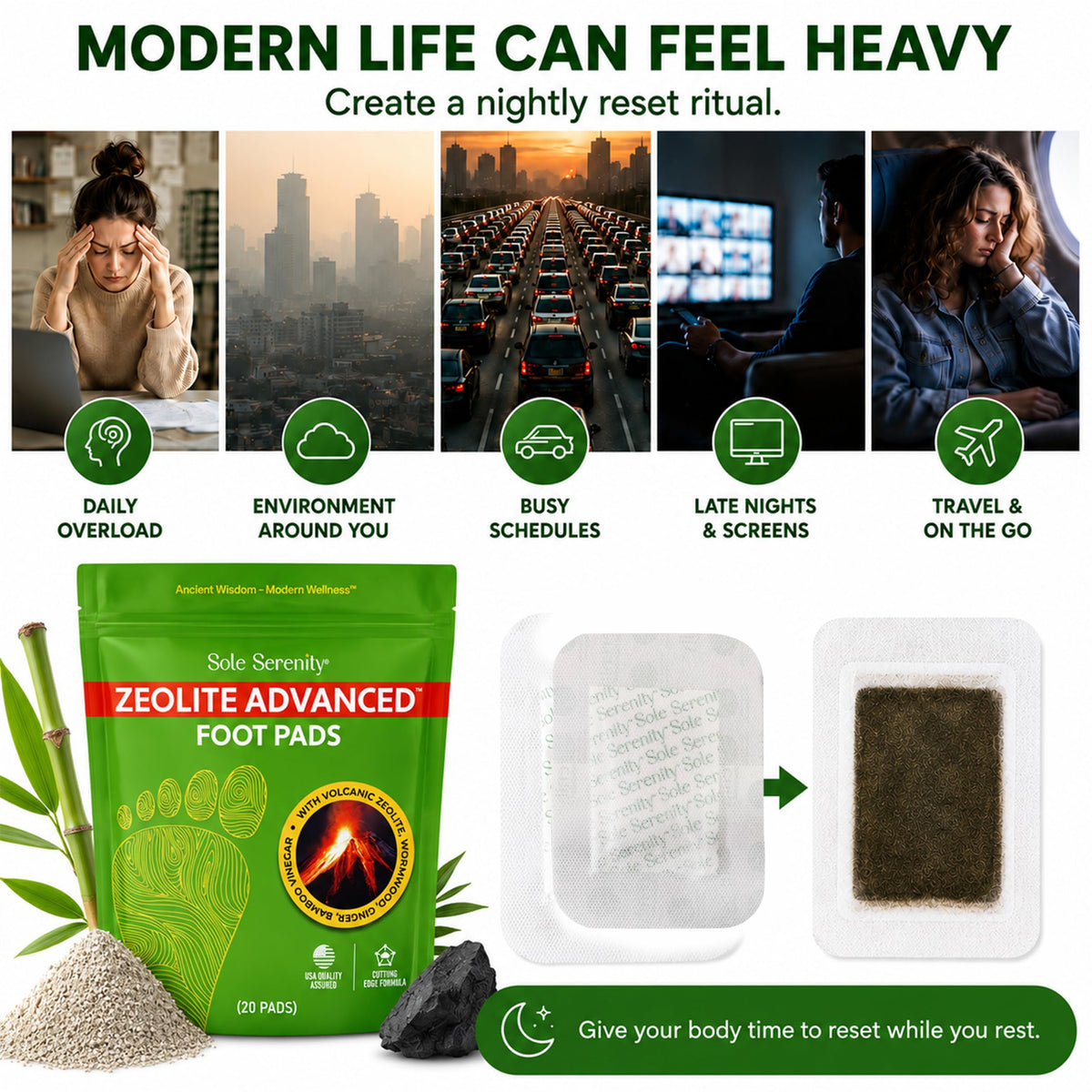 Lure Essentials Sole Serenity Foot Pads with Zeolite and Ginger Root