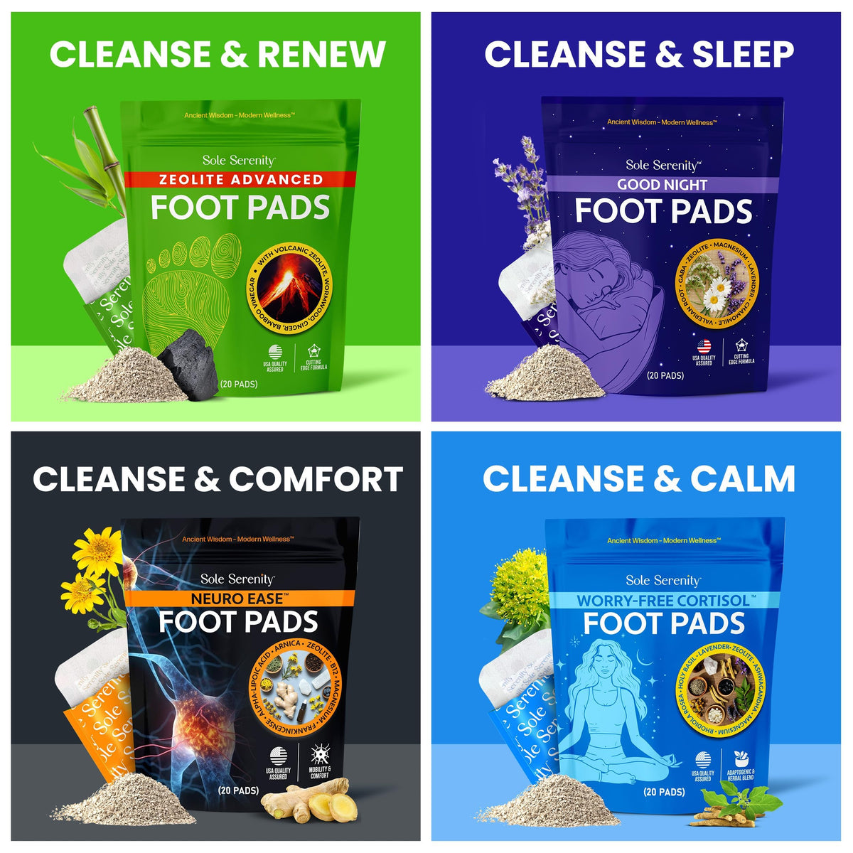 Lure Essentials Worry-Free Overnight Foot Pads packaging details