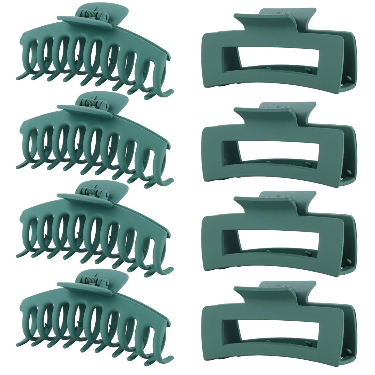 LuSeren green hair clips displayed on a table