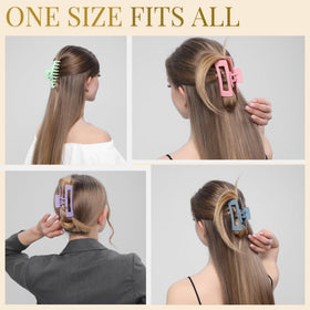 LuSeren hair claw clip in pastel blue on a hairstyle
