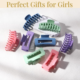 LuSeren hair claw clips displayed on a vanity