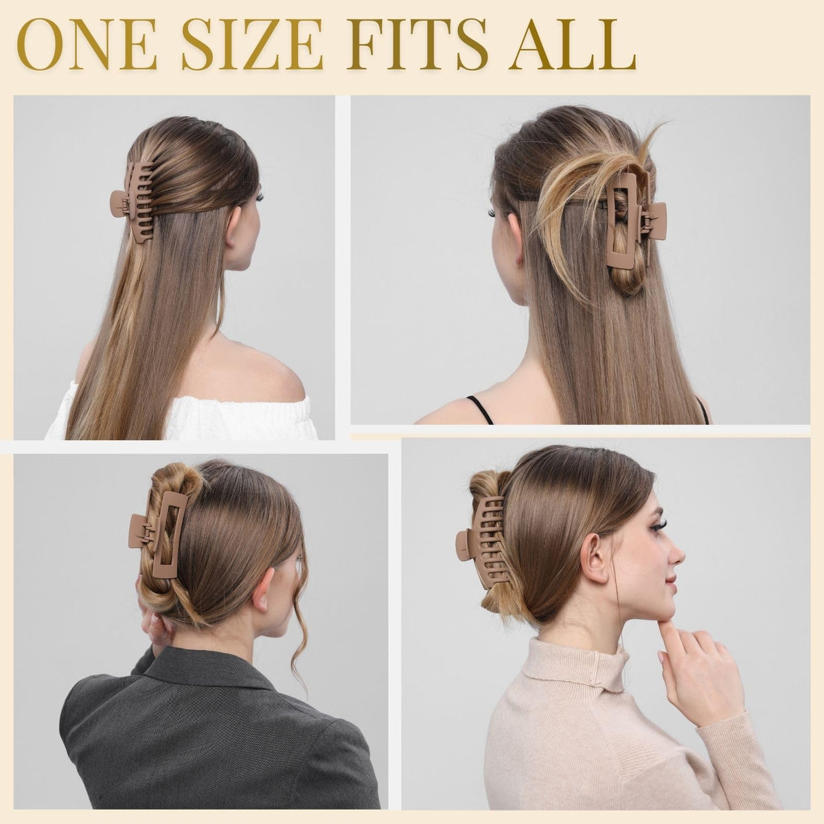 LuSeren hair clip holding thick hair