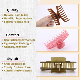 LuSeren hair clip on a model's hair showcasing use