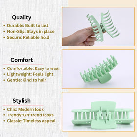 LuSeren Hair Clips in assorted colours with matte finish