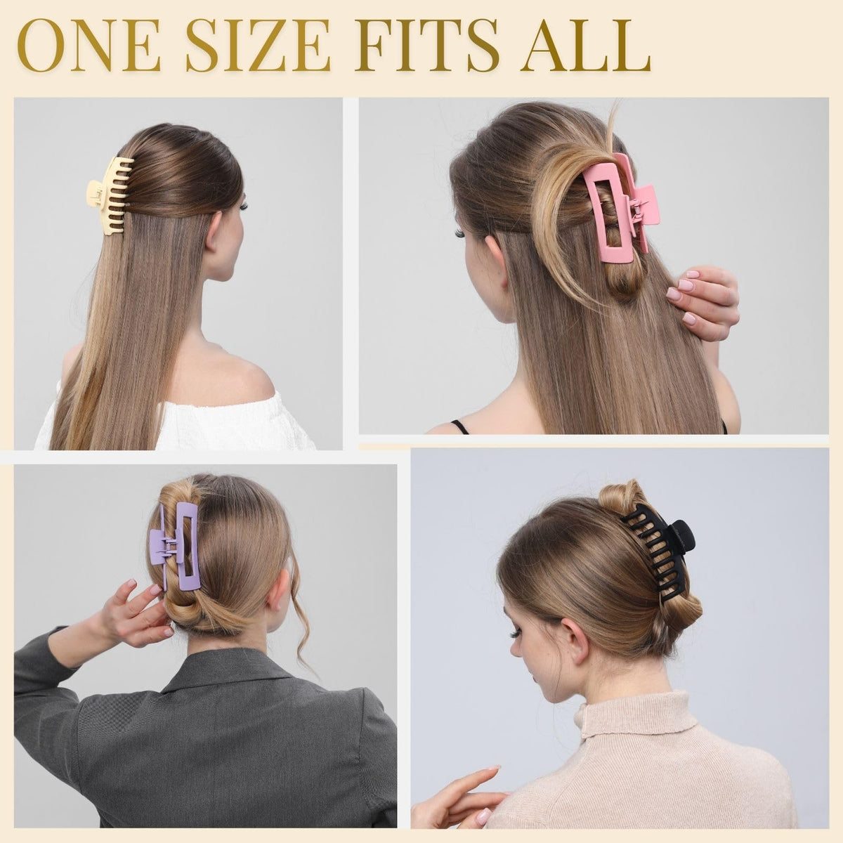 LuSeren hair clips packaged in a gift box for secure delivery