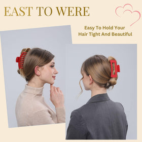 LuSeren hair clips showing matte finish and teeth