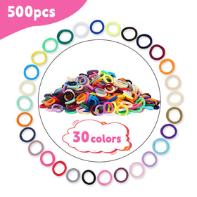 LuSeren hair ties in use on a toddler's ponytail