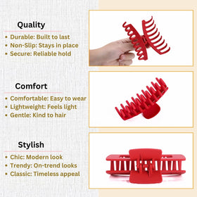LuSeren red hair clips displayed with outfit