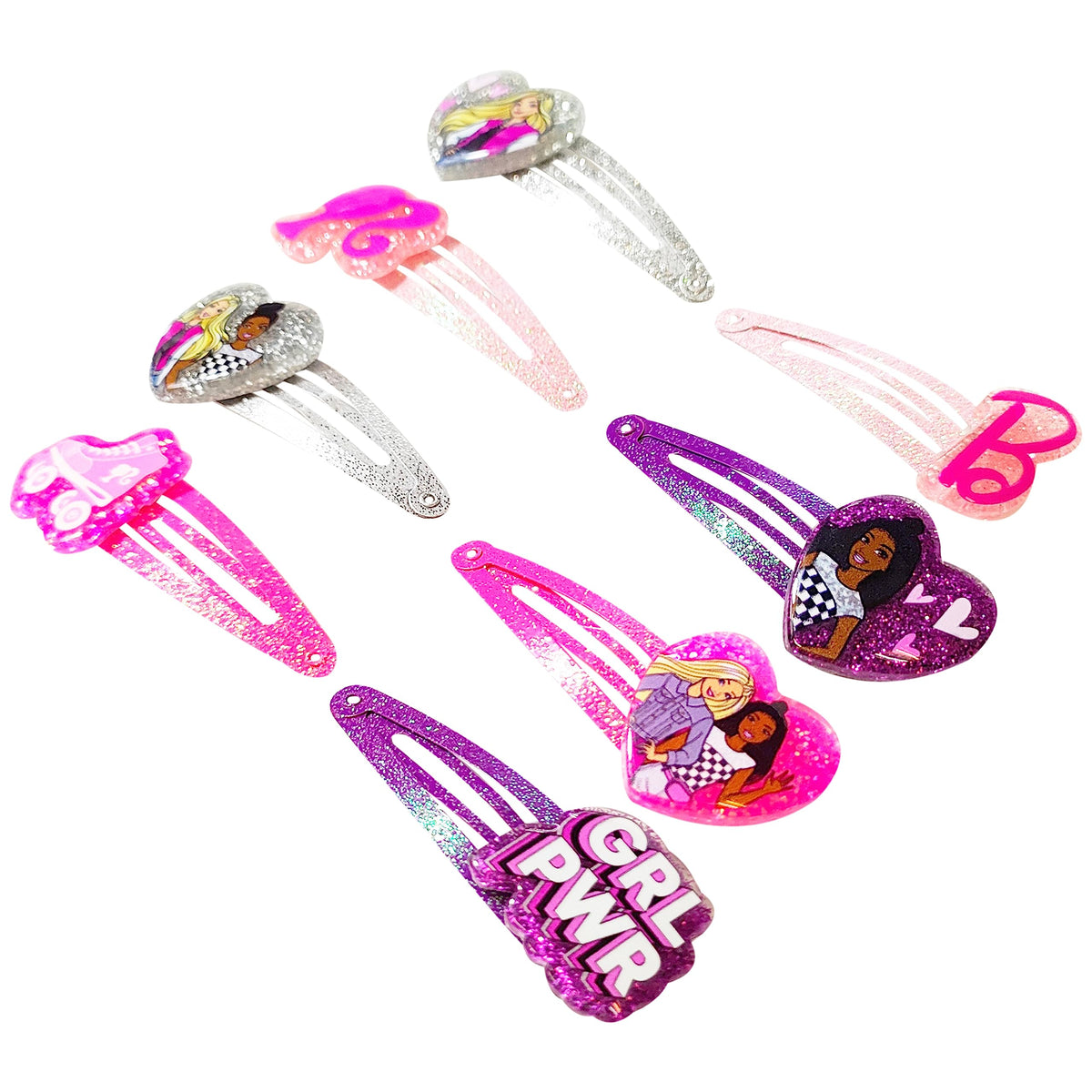 LUV HER Barbie Hair Clips in a child's hand for styling
