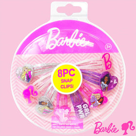LUV HER Barbie Hair Clips laid out on a colourful background