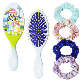 LUV HER Bluey Hair Accessory Set including brush and scrunchies