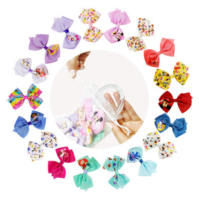 LUV HER Disney hair clips displayed with vibrant character designs