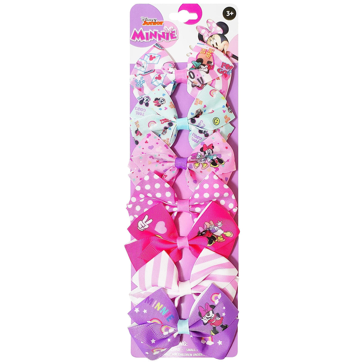 LUV HER Disney Minnie Mouse Hair Bows 7-piece set front view