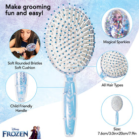 LUV HER Frozen II Hair Brush in a child's hand