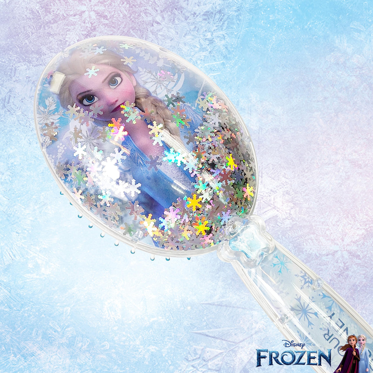 LUV HER Frozen II Hair Brush packaging with Elsa design