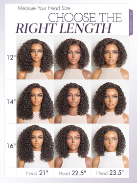 LUVME HAIR 12-inch Curly Deep Wave Wig with packaging