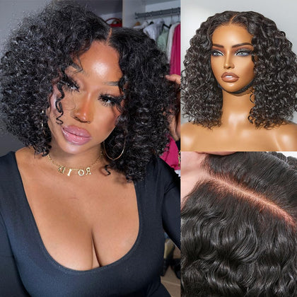 LUVME HAIR 12-inch deep curly wig front view