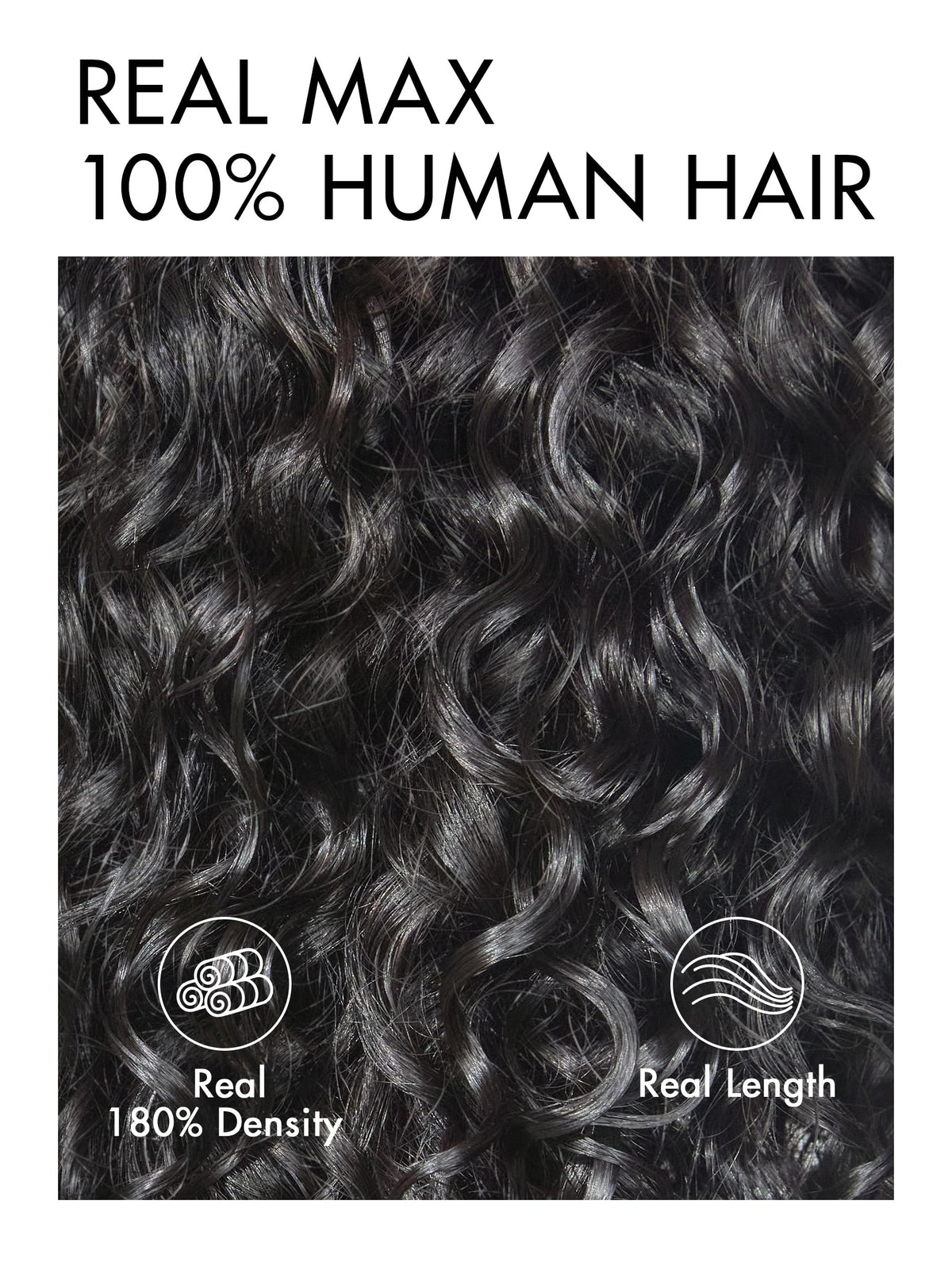 LUVME HAIR 12-inch deep curly wig with model