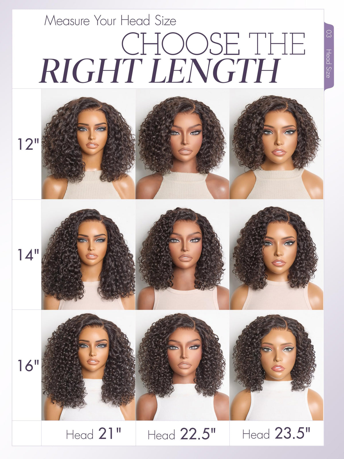 LUVME HAIR 14-inch Curly Deep Wave Wig back view