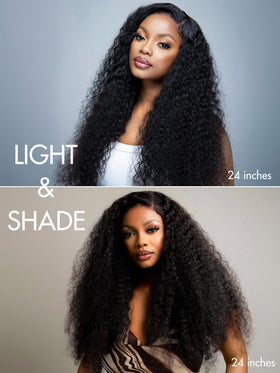 LUVME HAIR 14 Inch Curly Wig on model