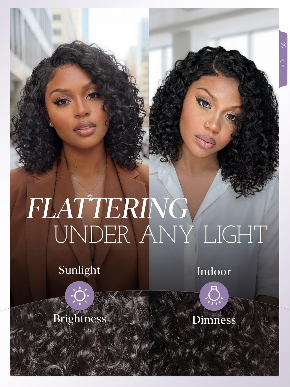 LUVME HAIR 16" Curly Deep Wave Wig packaging