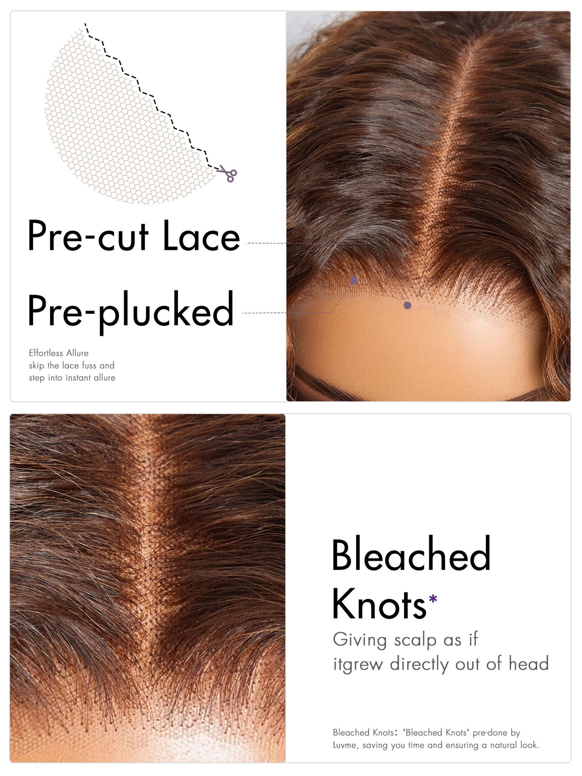 LUVME HAIR 16 Inch Deep Wave Wig packaging