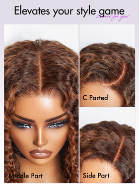 LUVME HAIR 18 Inch Deep Wave Wig styled on mannequin