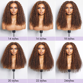 LUVME HAIR 24 Inch Deep Wave Wig on a mannequin displaying styling options