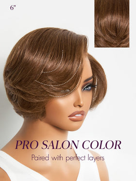 LUVME HAIR 6" Short Pixie Cut Wig styling demonstration