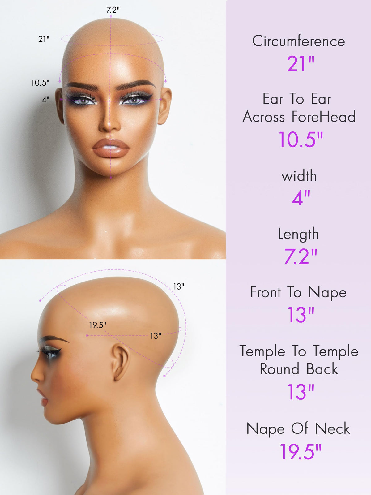 LUVME HAIR 8 Inch Blonde Highlight Curly Wig packaging