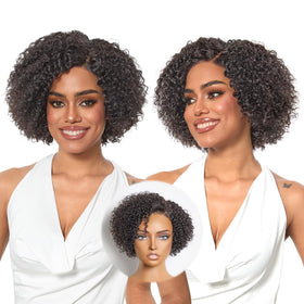 LUVME HAIR 8-inch pixie cut curly wig front view