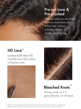 LUVME HAIR 8 Inch Pixie Cut Kinky Curly Ombre Brown Wig close-up of curls