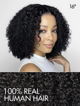 LUVME HAIR Bouncy Curly Wig layered curls detail